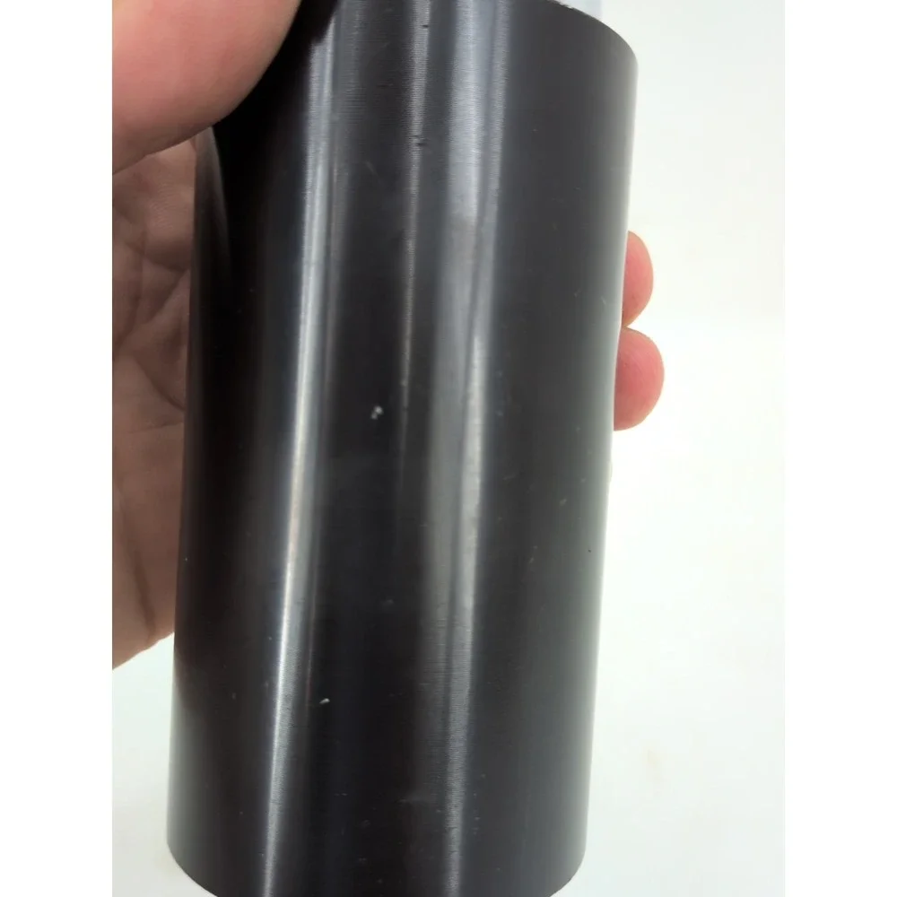 Sarome MCM TableLighter Madmen Japan Lucite Black Cylinder Lighter